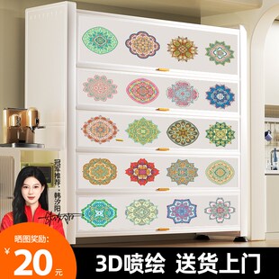 2025新款厨房置物架多功能落地多层微波炉收纳柜家用餐边柜子柜子