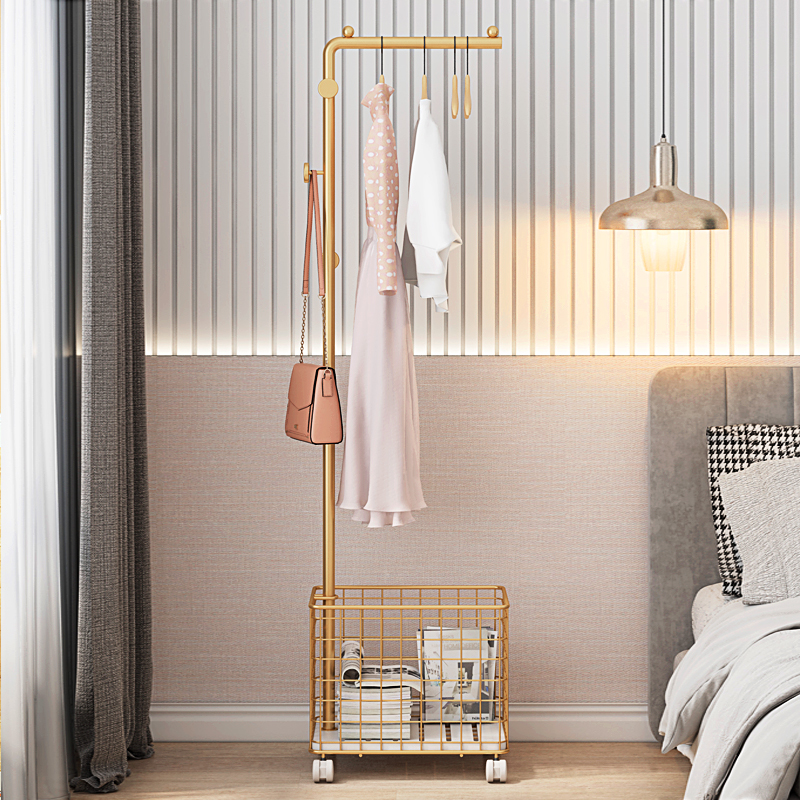 晾衣架落地卧室内挂衣架家用衣帽架阳台宿舍现代简易收纳置物架子