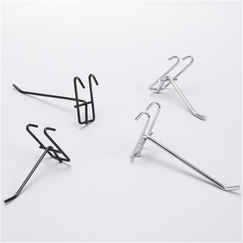 加粗网格洞洞板挂钩货架超市挂钩便利店网架挂钩网钩子网片挂网勾