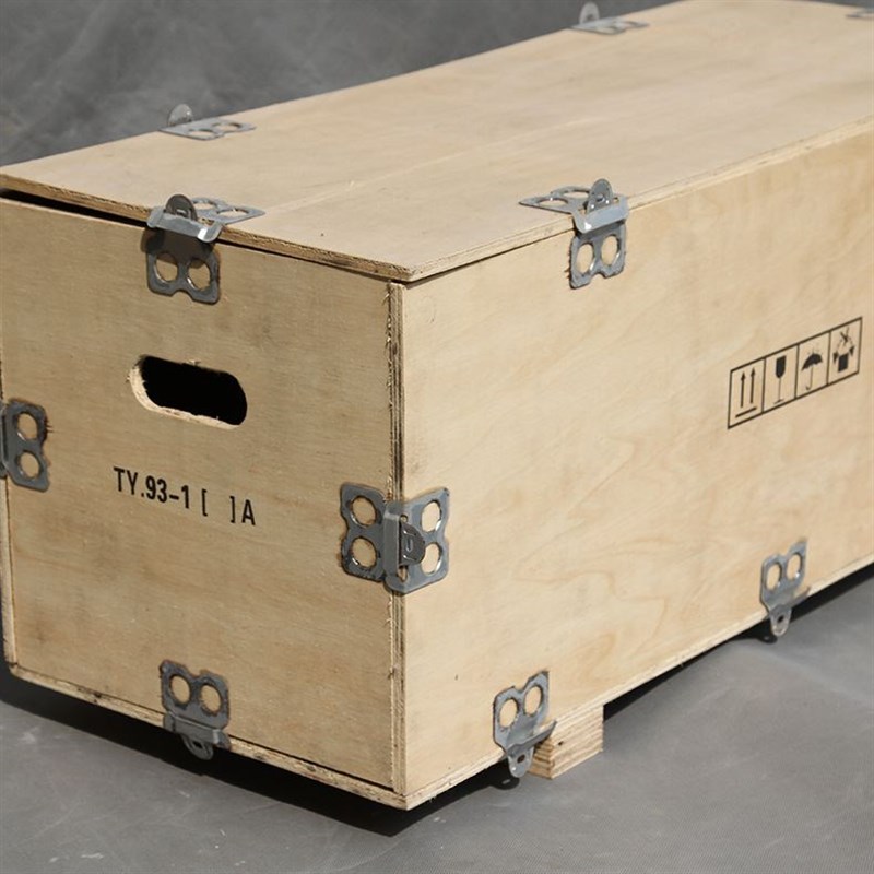 供应长沙木质木箱周转箱钢边箱可拆卸物流包装木箱卡扣木箱