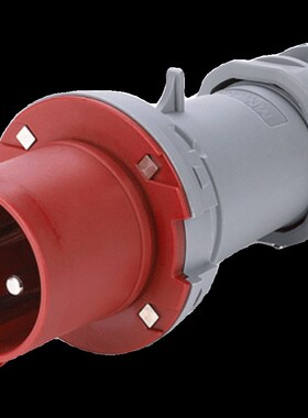 国曼工业插头MN6401暗装配电箱式插座4芯63A三相四线3P+PE  IP44