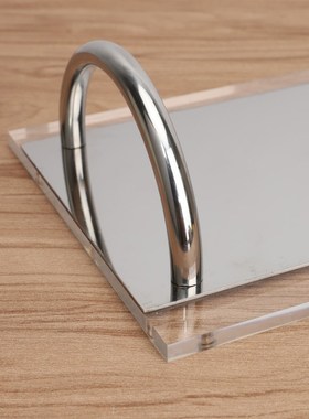 现代简约金属托盘收纳盒摆件样板房客厅茶几餐厅酒店家居软装饰品