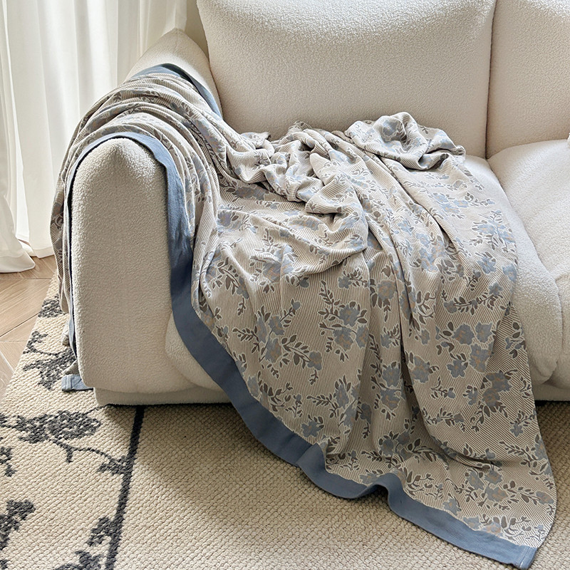 竹纤维纱布毯空调毯夏季沙发毯办公室午睡盖毯披肩毯宿舍单人