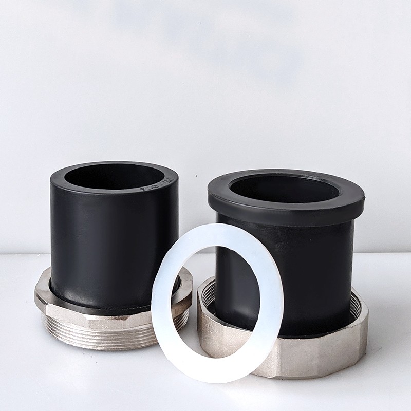 PE水管对接活接 水管热熔快接头75 90 110 2.5寸4寸对熔管道快接