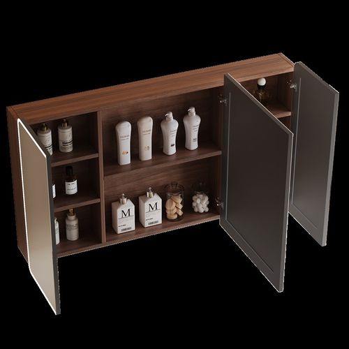 2025新款圆角浴室镜柜卫生间挂墙式圆弧形美妆镜浴室带灯智能镜柜