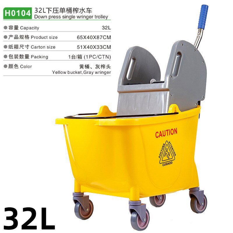 榨水车拖把桶挤水桶拖地桶家用商用拖布桶压水器清洗拖把柞水车头