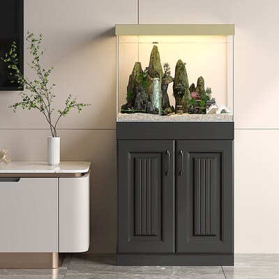 鱼缸放置柜鱼缸底柜底座非实木专用架子欧式隔断柜子家用承重80