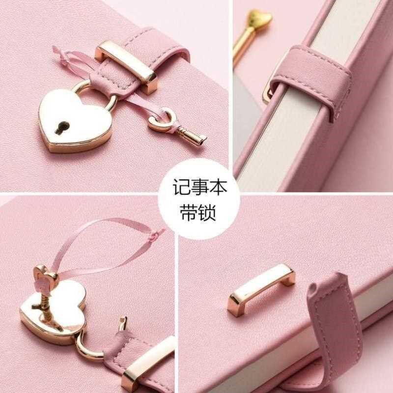 精致好看的小众笔记本子小巧颜值高闺蜜手账本日记本女生秘密带锁