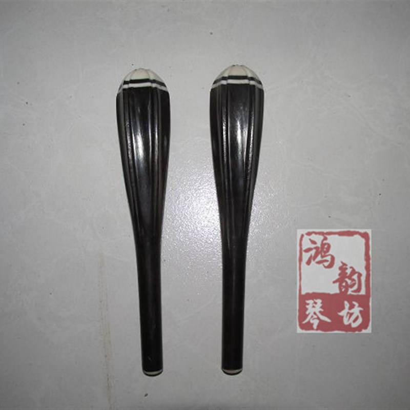 精制黑檀二胡轴越胡琴轴乐器配件二胡轸子越胡纽子麻花轴六瓣轴