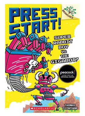 超级方块兔16#17全彩桥梁书英文原版进口530L Scholastic Branches Press Start! Super Rabbit Boy儿童学乐桥梁章节大树系列