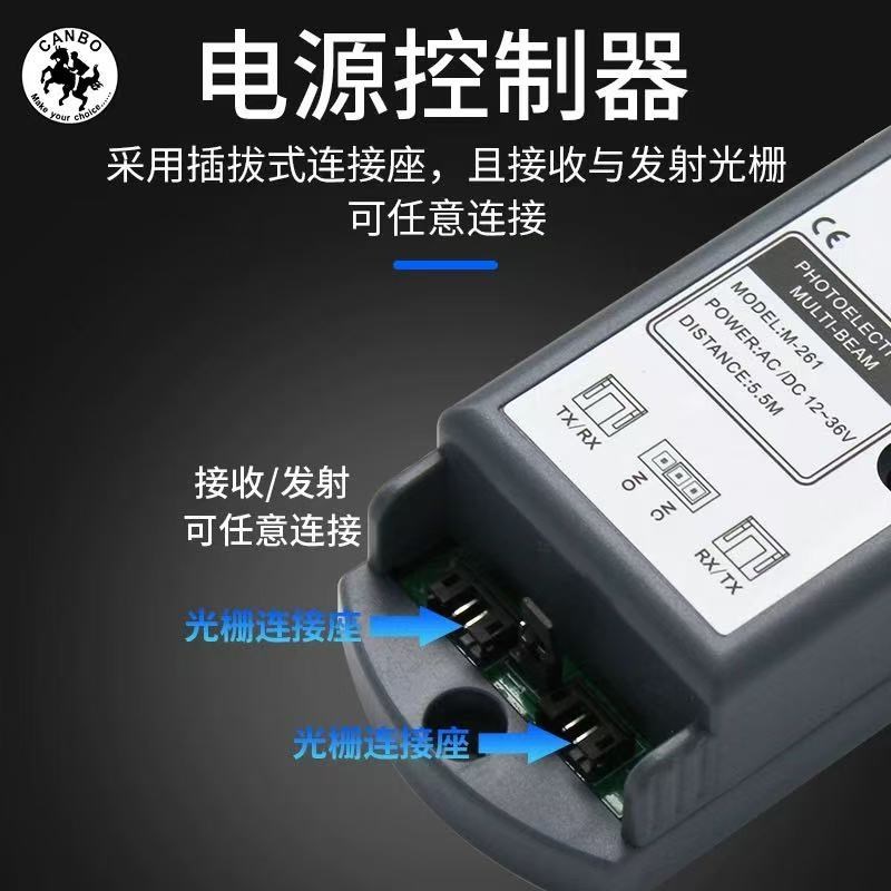 对射式安全光幕电梯门自动门感应电动门红外光线防夹探头安全光棚