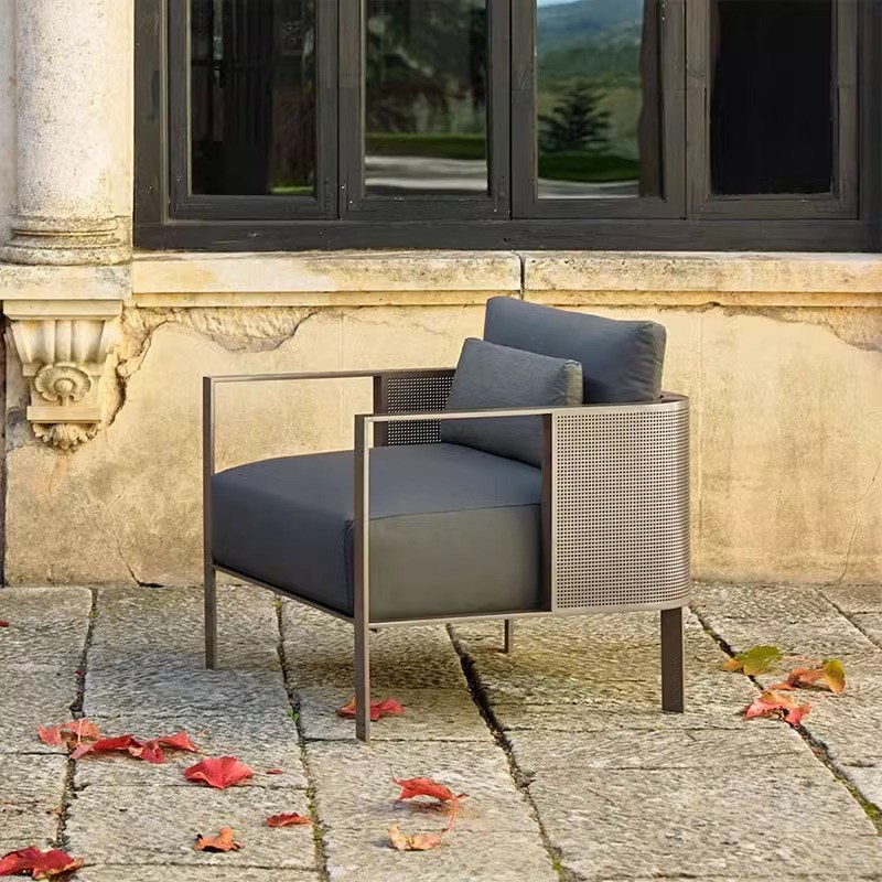 户外家具组合露天花园庭院别墅阳台座椅休闲室外沙发不锈钢防水晒