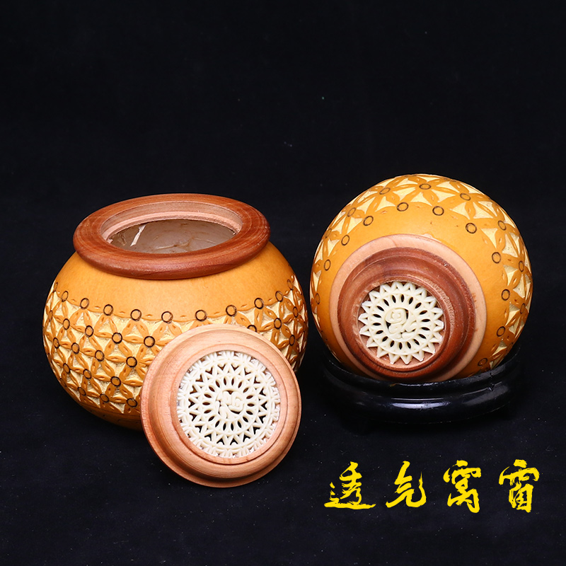 蝈蝈笼子活鸣虫包邮蛐蛐罐葫芦叫罐纯手工过冬实木大号竹蛉油葫芦