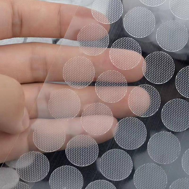 安静书幼儿园双面DIY自粘子母扣粘扣带小圆点圆形魔术贴背胶