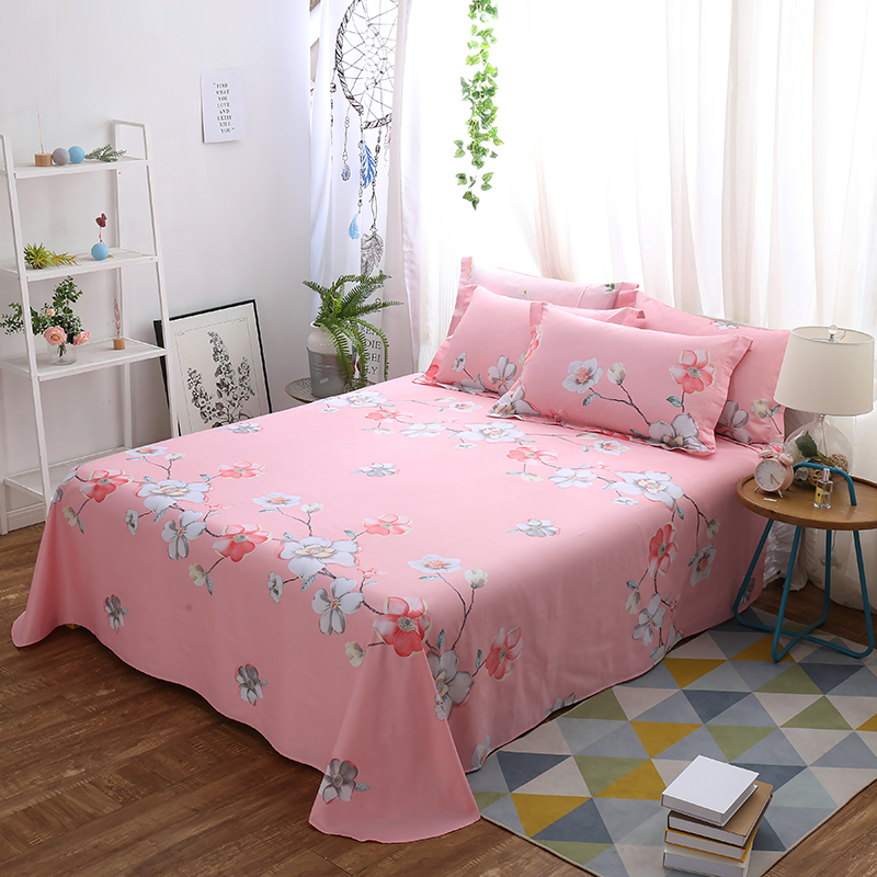 床单单件全棉双人被单1.2/1.5/1.8m米床单学生宿舍布垫单