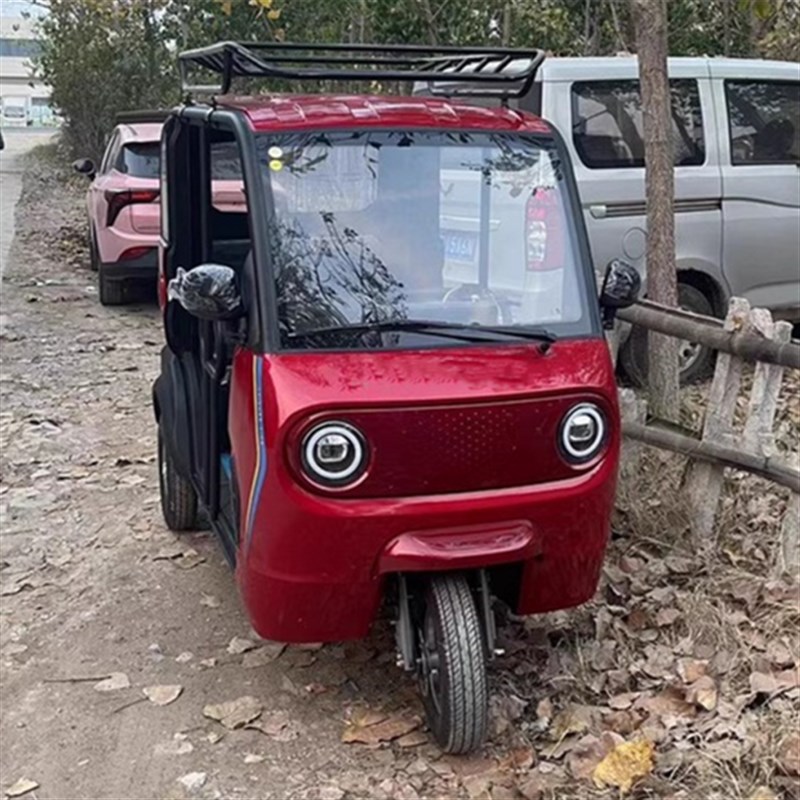 可上牌新能源电动车拉载客电动三轮车代步休闲3座载人送客电动车