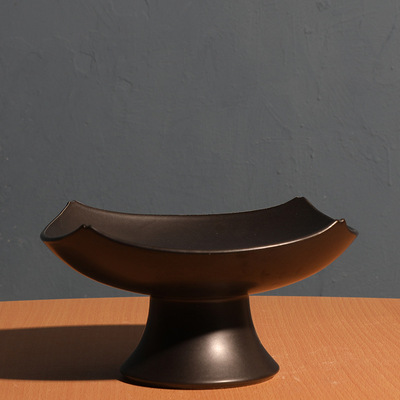 景德镇不含剑山中式小原流花器禅意花盆日式花道插花盘水培盆