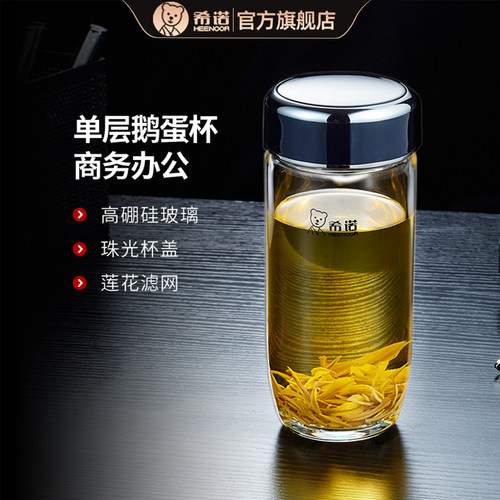 希诺玻璃杯水杯男大容量高档礼盒