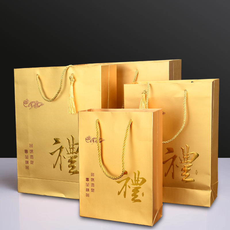 金色通用礼品袋燕窝滋补手提袋子