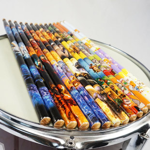 架子鼓鼓棒木质彩色胡桃木实木鼓A槌儿童练习演出专用鼓锤5A打鼓