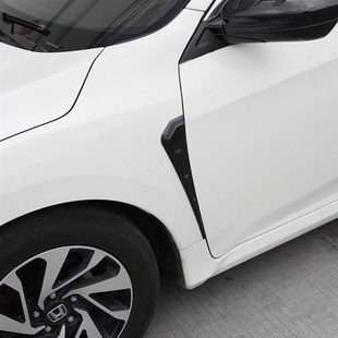 适用于十代思域改装合法车身外饰装饰叶子板侧翼两厢新思域外观贴