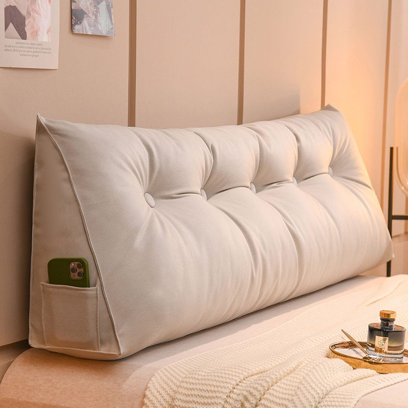 新款科技布床头大靠垫可拆洗欧式床头软包高档三角靠垫护腰靠垫,居家布艺,靠垫/抱枕,淘宝优惠券,粉丝福利购,淘宝优惠卷