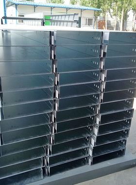 镀锌桥架铁明装线槽弱电布线金属穿线电缆桥架盖板400150 2个厚