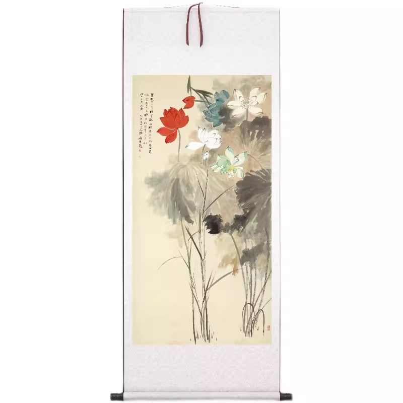 复古花鸟花卉书法动物水墨画茶室客厅书房玄关高清装饰画挂画图片