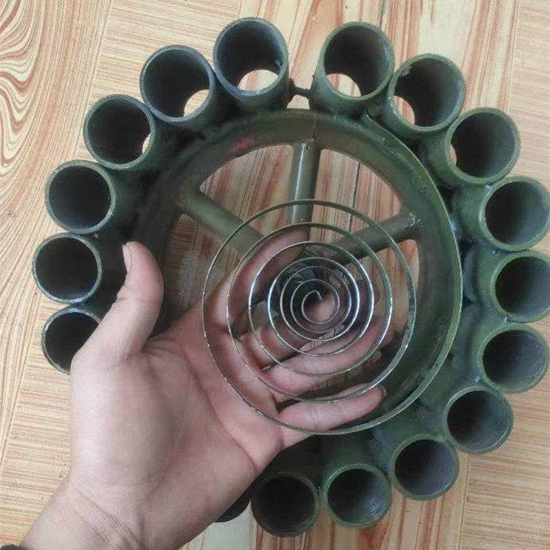 放炮神器二踢脚旋转炮架自动连发回位弹簧蚕式钢皮簧园林剪修枝剪