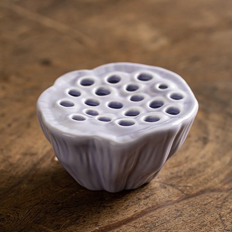 日式插花器皿陶瓷花盆茶桌小花瓶禅意摆件茶壶托盘蓄水壶承干泡台