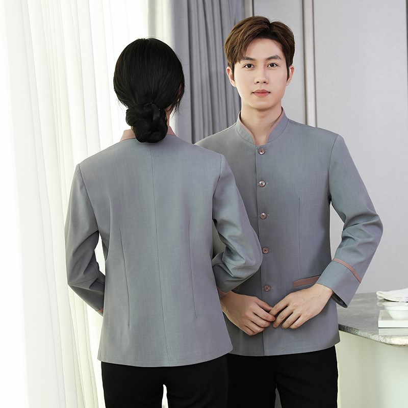 保洁工作服长袖秋冬季医院家政物业清洁护工阿姨制服酒店客房工装