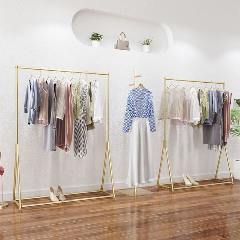 服装店展示架落地式女装店挂衣杆陈列架童装店挂衣架直播衣服架子