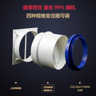 抽油烟机管道排烟管止回阀防回风串味通用家用烟道止逆阀厨房