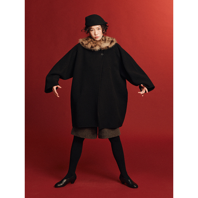 大衣05InHug/立领双面呢外套