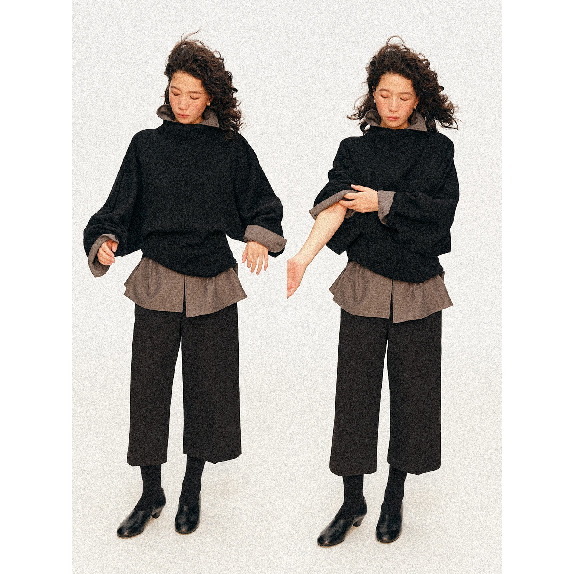 塑针织15InHug/100羊毛毛衣