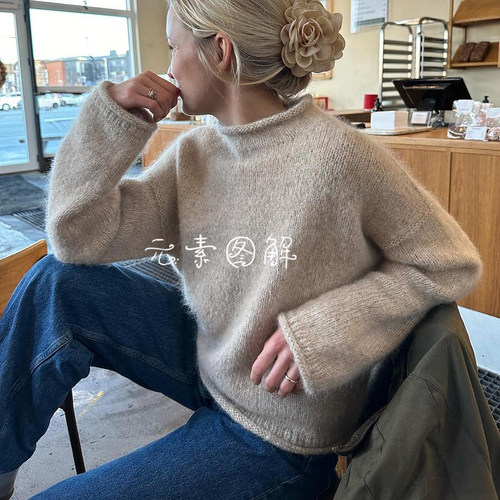 云朵套衫图解阿no手编图解