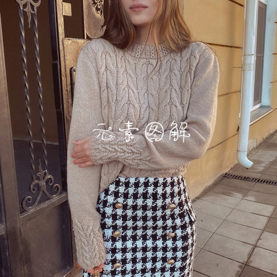 麦序织毛衣教程图解温柔风