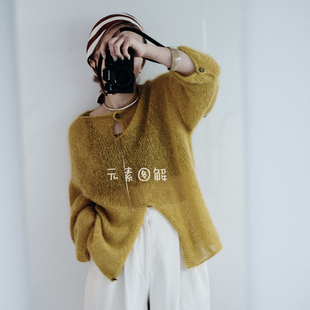 希娜套衫图解Sheena日本Tae 马海毛女士毛衣编织文字图解教程