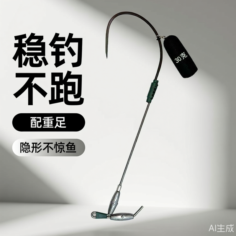 可视锚钩毛坑不跑鱼全套通杀破鳞新刀锋单腿单钩双铅抗走水小钢炮,户外/登山/野营/旅行用品,鱼钩,淘宝优惠券,粉丝福利购,淘宝优惠卷