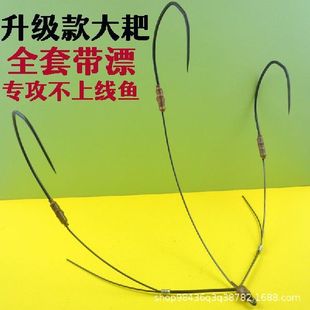 新款鳜鱼专用钩无腿三爪可视锚钩鲫鲤青草鳊鳜通锚正品可视锚鱼钩