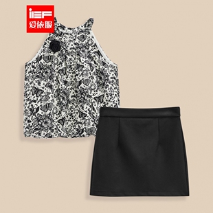 爱依服时尚 法式 套装 新款 千金风通勤显瘦百搭上下套裙 2025夏季 IEF