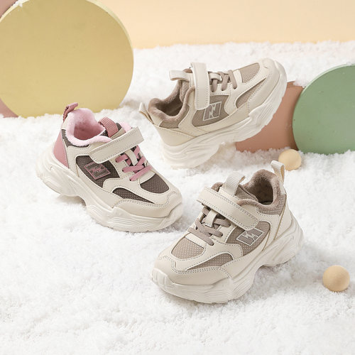 ASK junior童鞋2025冬季新款加绒男童女童中大童软底休闲运动鞋轻