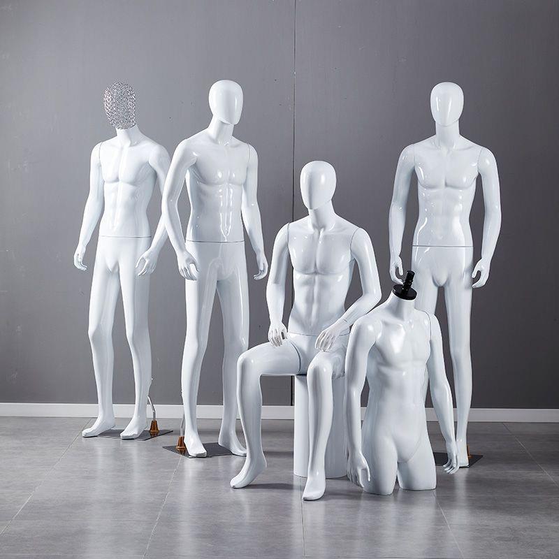 新款模特男道具人体全身假人塑料人台男装店服装橱窗拍摄衣服展示