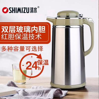 清水保温家用水壶不锈钢热水瓶开水瓶玻璃内胆办公用暖水瓶暖壶