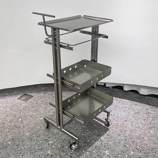 高端理髲店推车发型师美发美容烫染工具车发廊专用工具推车杠车柜