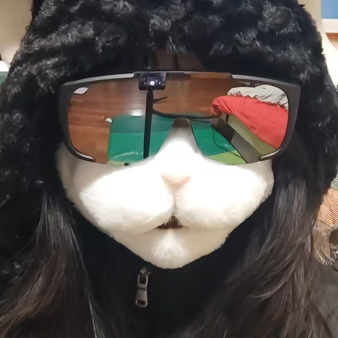 可爱猫咪立体口罩可动下颚防寒保暖喵喵面罩搞怪二次元cos小道具
