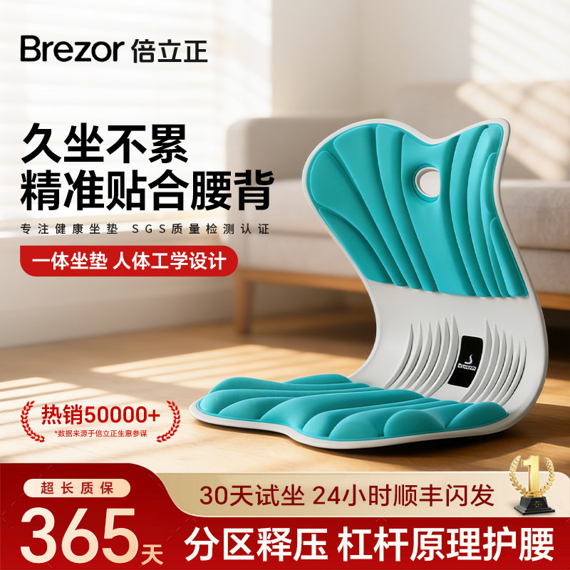 倍立正护腰坐垫办公室久坐不累神器椅子座垫人体工学花瓣护腰靠垫,居家布艺,腰靠垫,淘宝优惠券,粉丝福利购,淘宝优惠卷