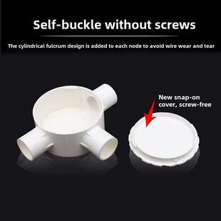 采购产品Pvc接线盒盖，三或四路16 20 25孔电线管，过路天花板盒