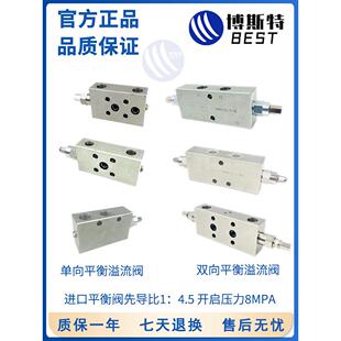 油缸双向马达液压平衡阀液压油泵低压管式溢流阀油缸双向液压锁阀