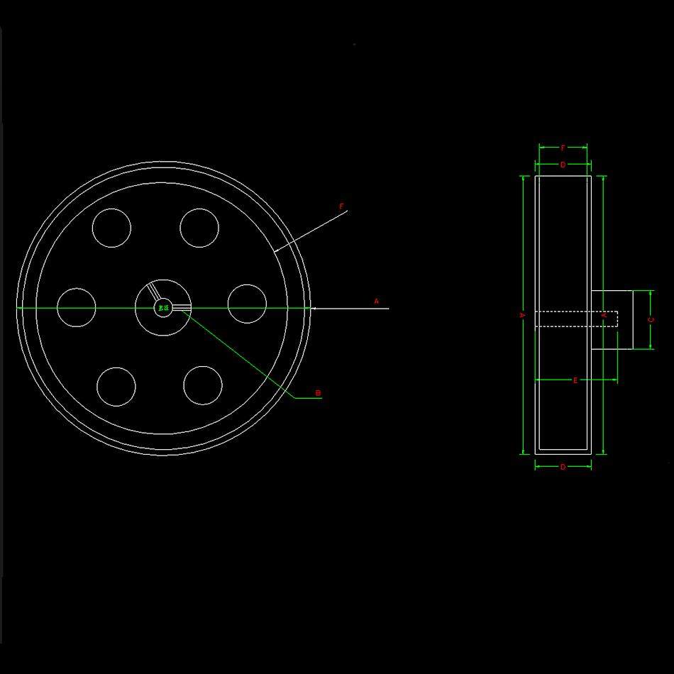 【特价】全新编码器计米轮子 周长300mm 200mm铝合金测速包胶车轮